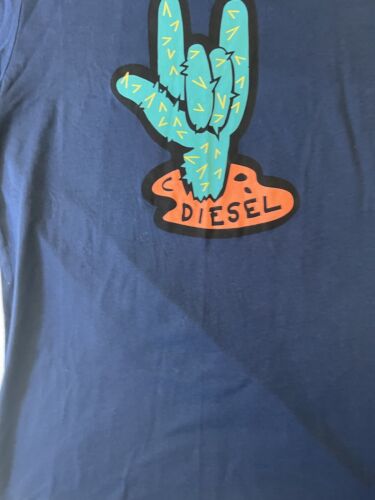 Diesel Parsen Short Sleeve Blue Dead Zombie Rocker Hand