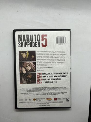 Naruto: Shippuden, Vol. 5 (DVD, 2010) Used Condition. Episode 18-21. Sakura