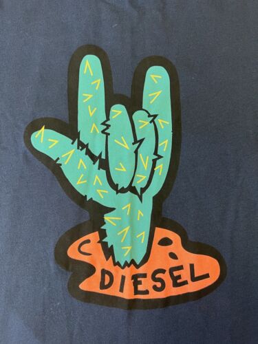 Diesel Parsen Short Sleeve Blue Dead Zombie Rocker Hand