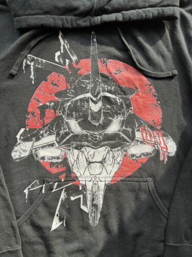 EVA-01 Neon Genesis Evangelion Anime Mecha Hoodie Sweater Zip Shinji Graffiti