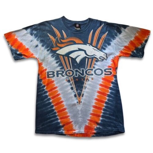 NFL Denver Broncos Tie Dye Shirt Sz L Colorado Mile High Stadium Russell Wilson