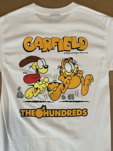 The Hundreds Garfield Mens White Short Sleeve Chase Pullover T-Shirt Size S