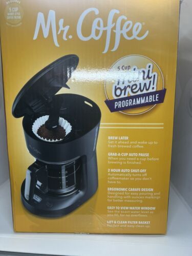 Mr. Coffee 5-Cup Coffee Maker, 25 oz. Mini Brew