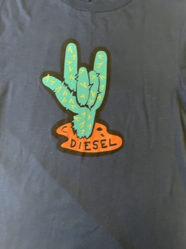 Diesel Parsen Short Sleeve Blue Dead Zombie Rocker Hand