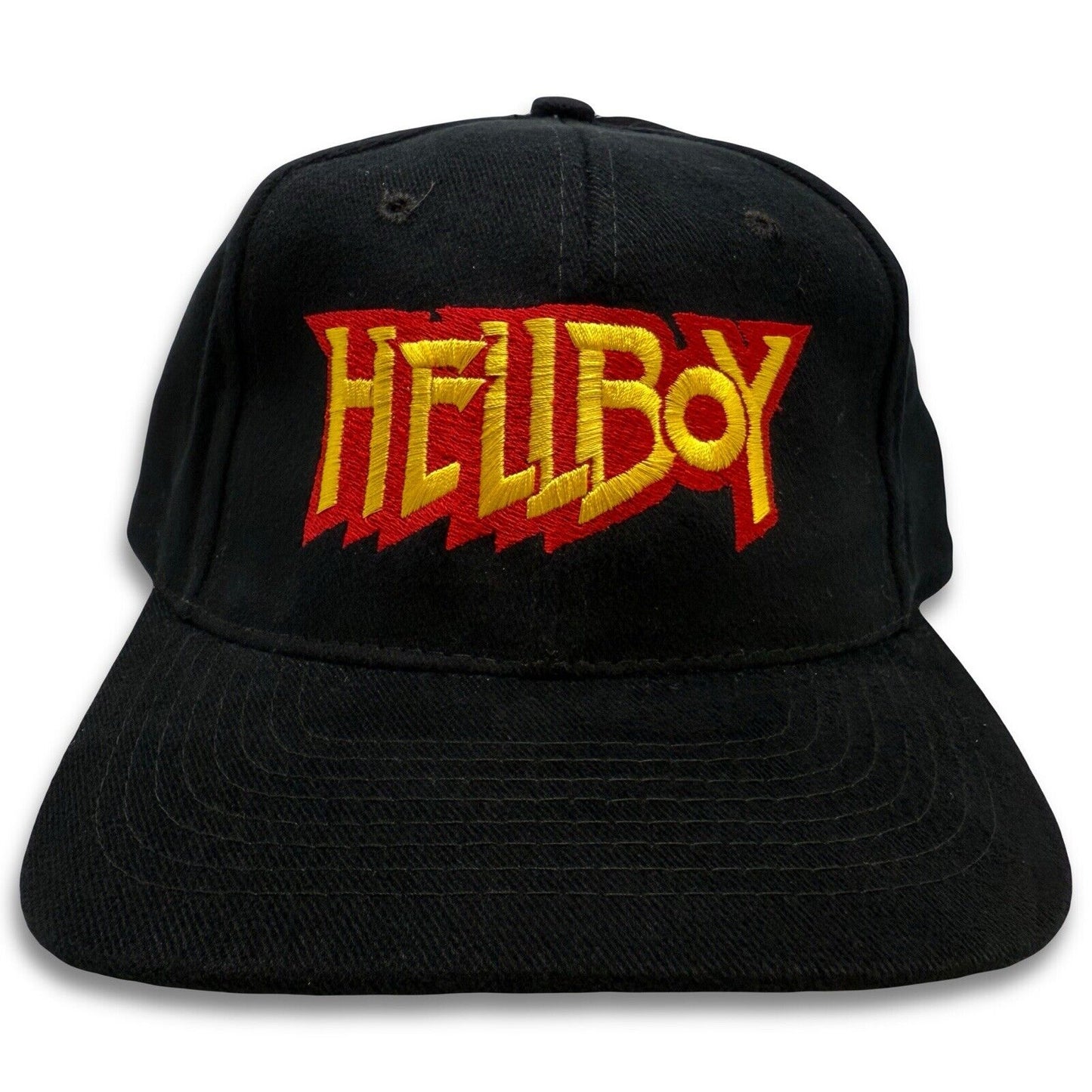 Vintage HELLBOY 2000 Promo Hat Strap Back Cap HTF Rare Y2K Nissin Comic Top Cow