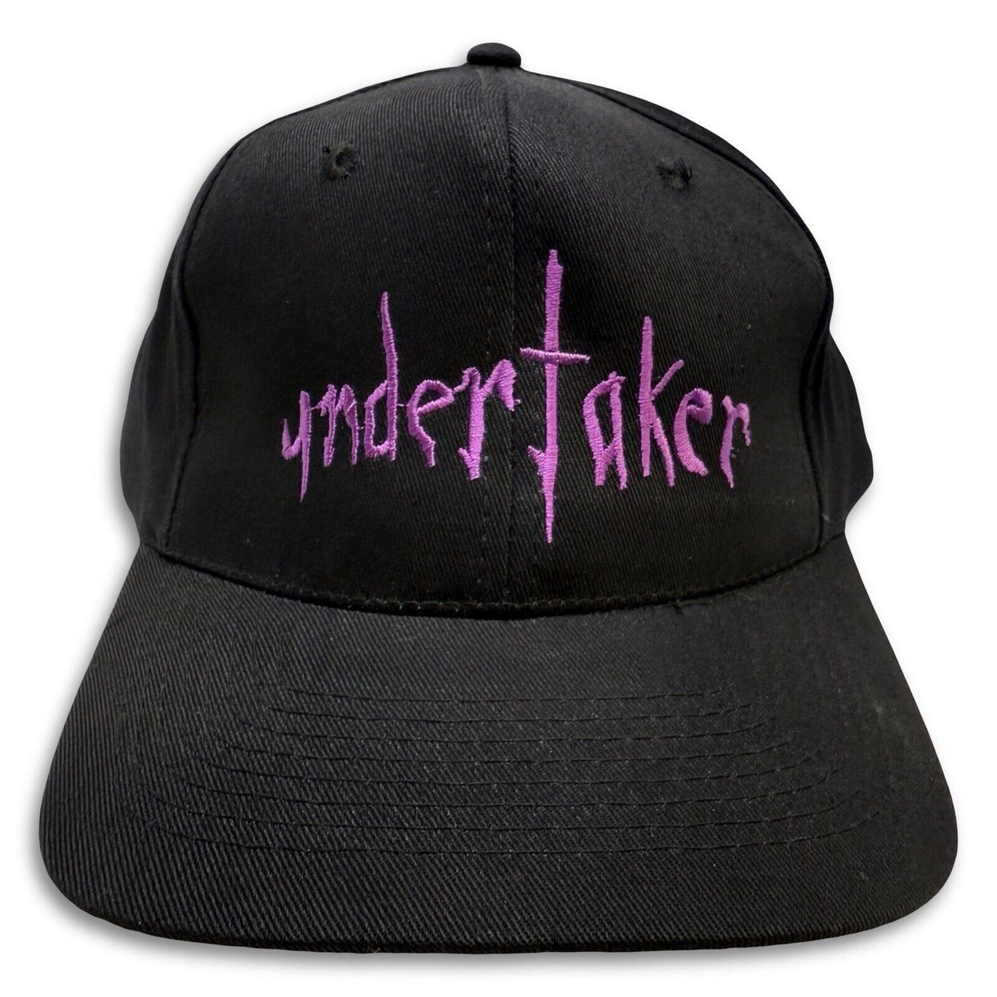 Vintage Undertaker Hat WWF Wrestling Rest In Peace Black KC Tag Snapback Cap