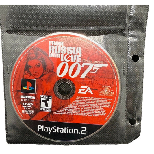 007 From Russia With Love PlayStation 2 Black Label Disc Manual Only PS2