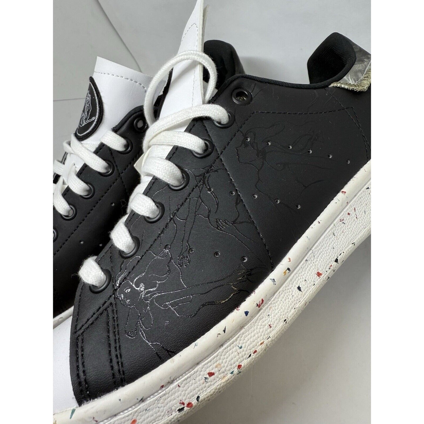 adidas Stan Smith x Yoshitoshi Kanemaki GY5347 Black Embossed Men's 8.5 Japanese