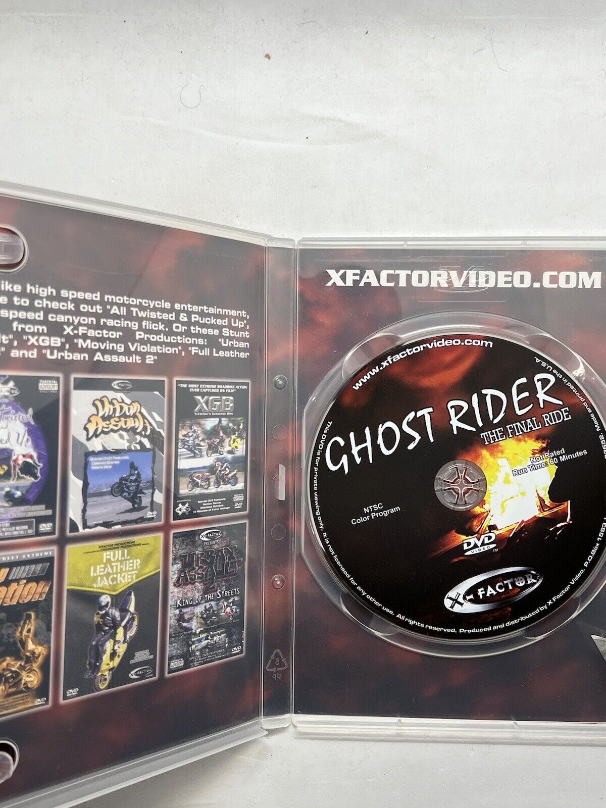 Motorcycle Street Extreme - Ghost Rider: The Final Ride (DVD) Great Condition