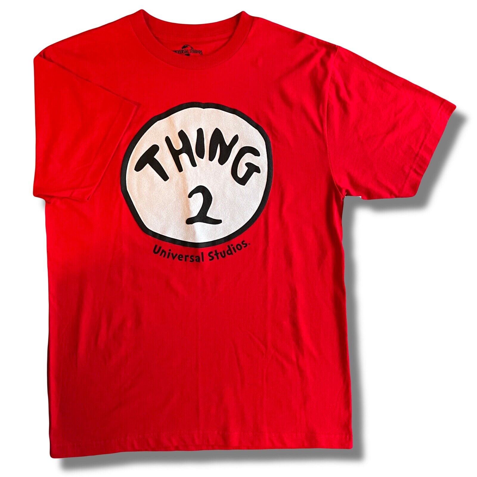 Dr. Seuss Universal Studios Red T Shirt Thing 2 Size Large NWT!