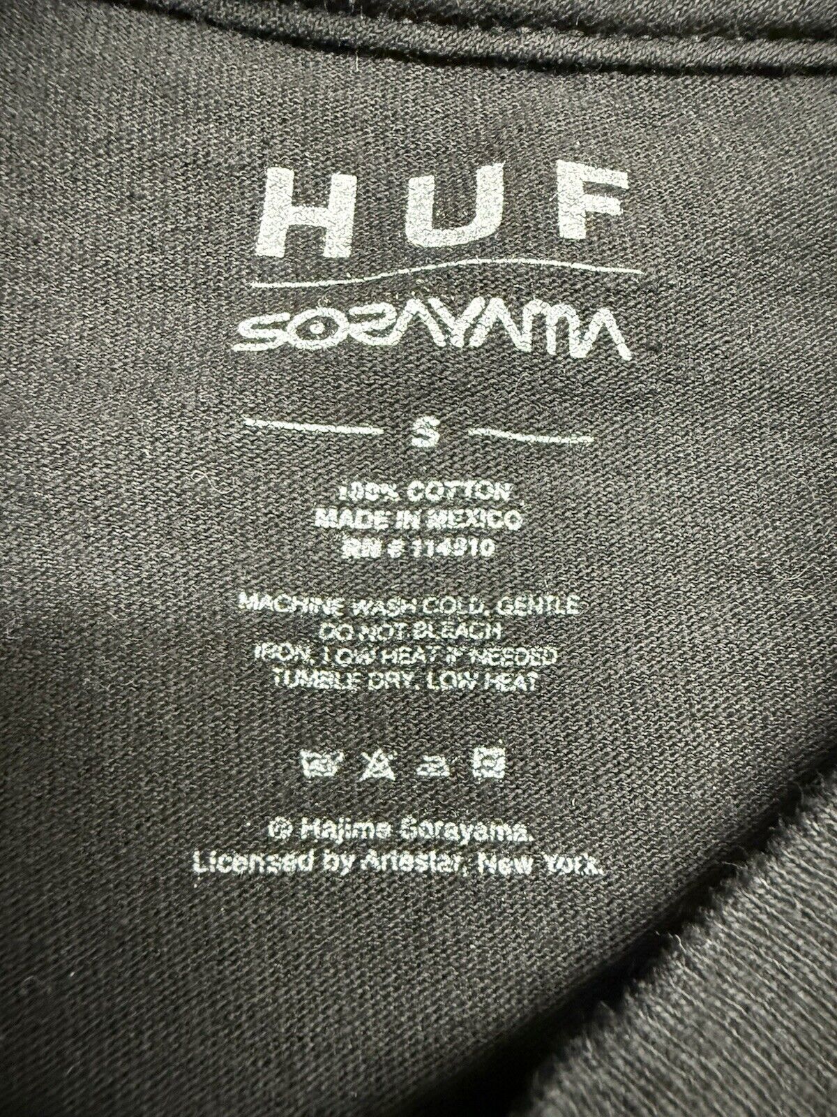 Huf Worldwide x Sorayama Tshirt Graphic Black Supreme Streetwear Skateboarding S