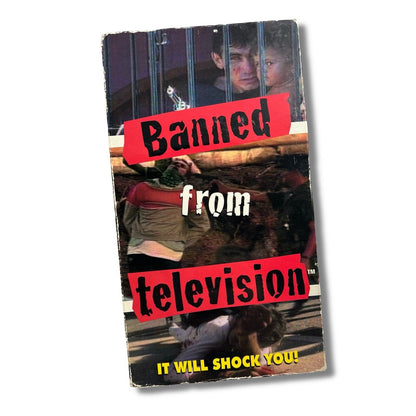 BANNED FROM TELEVISION TV SUPER RARE VHS TAPE 1998 (This Will Shock You!)