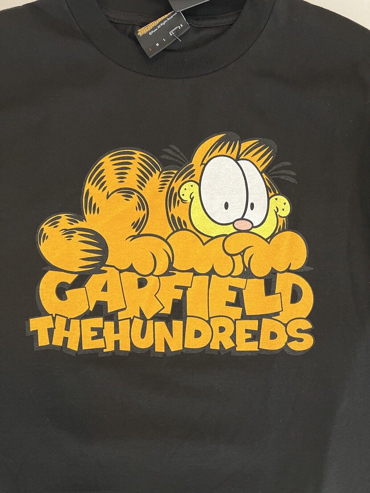 The Hundreds Mens Blue Garfield Stack Short Sleeve Pullover T-Shirt Size M