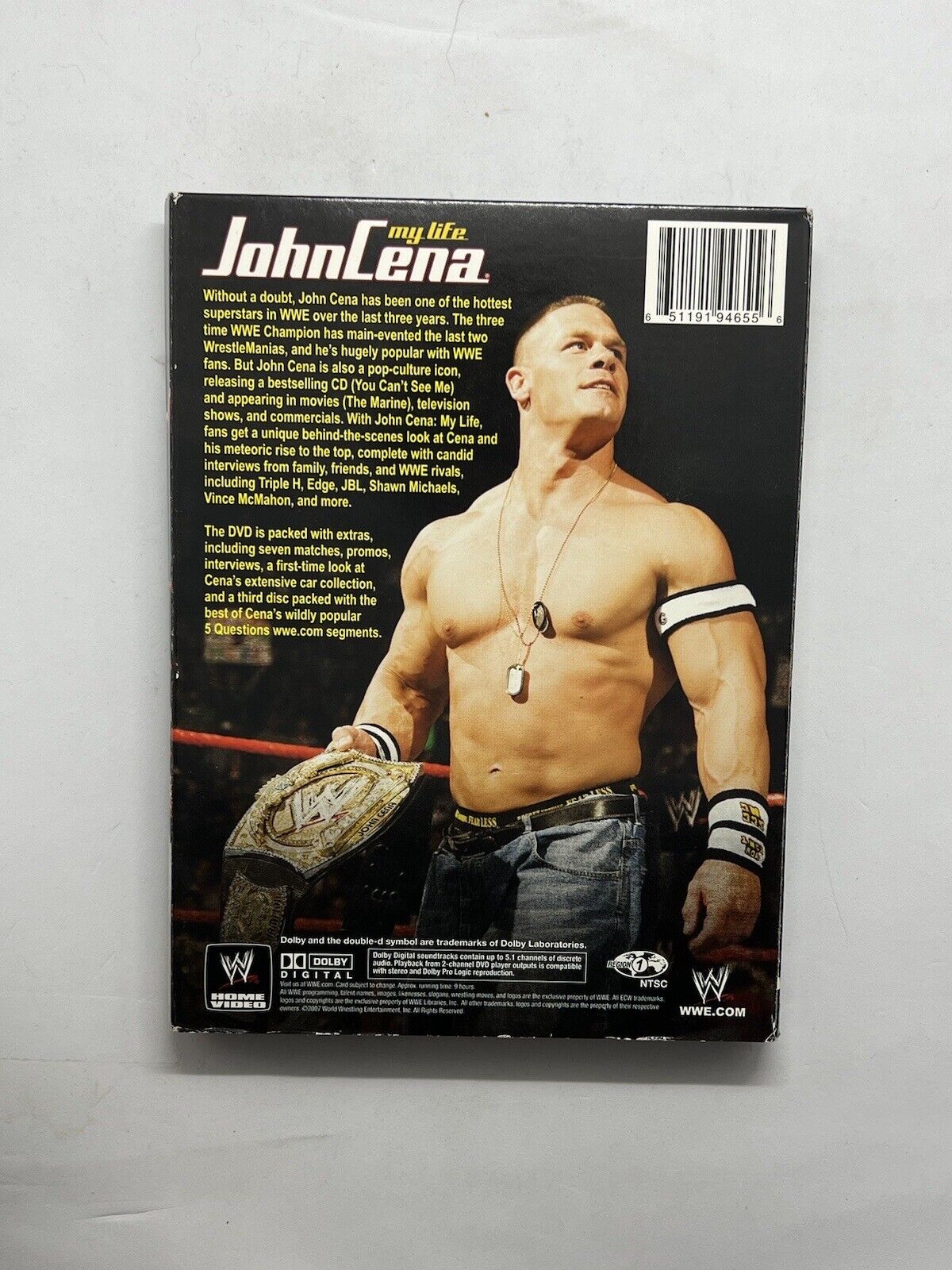 WWE - John Cena: My Life (DVD, 2007, 3-Disc Set)