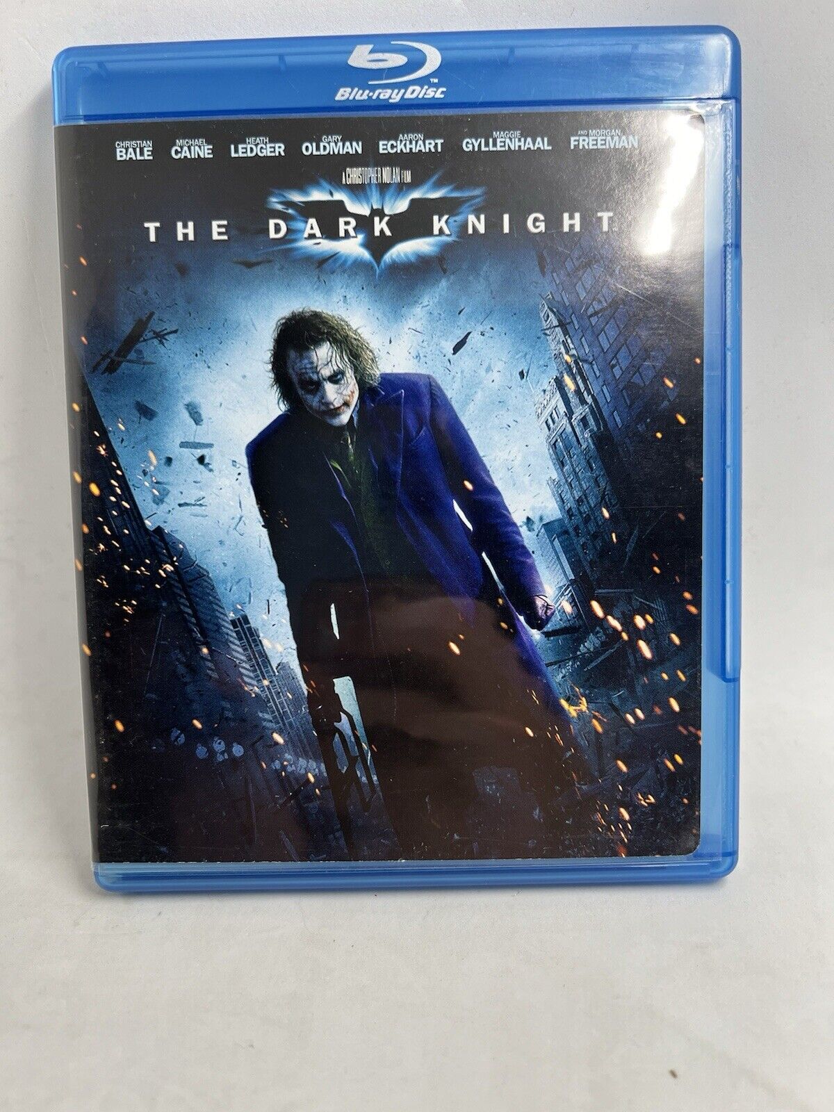 The Dark Knight (Blu-ray Disc, 2010) Heath Ledger DC Comics Christian Bale Joker