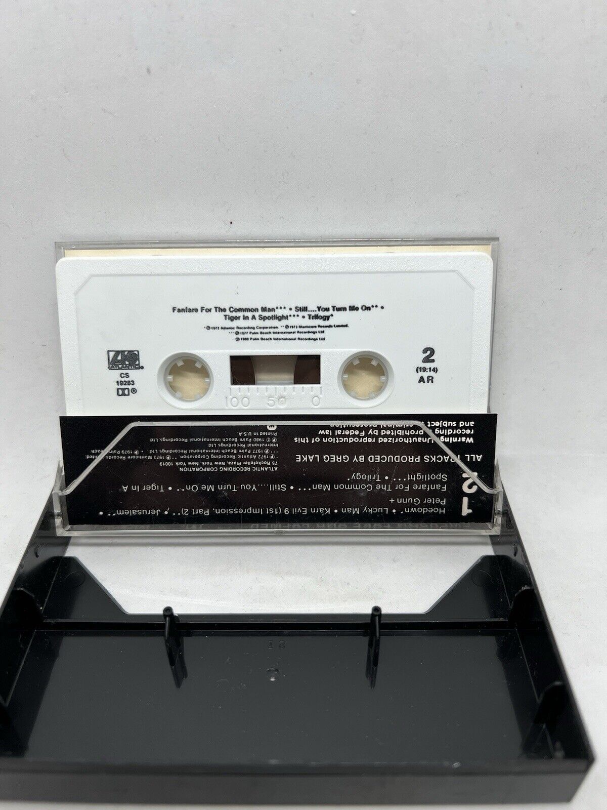 The Best of Emerson Lake & Palmer (Cassette Tape) 1980 Atlantic Records Tested