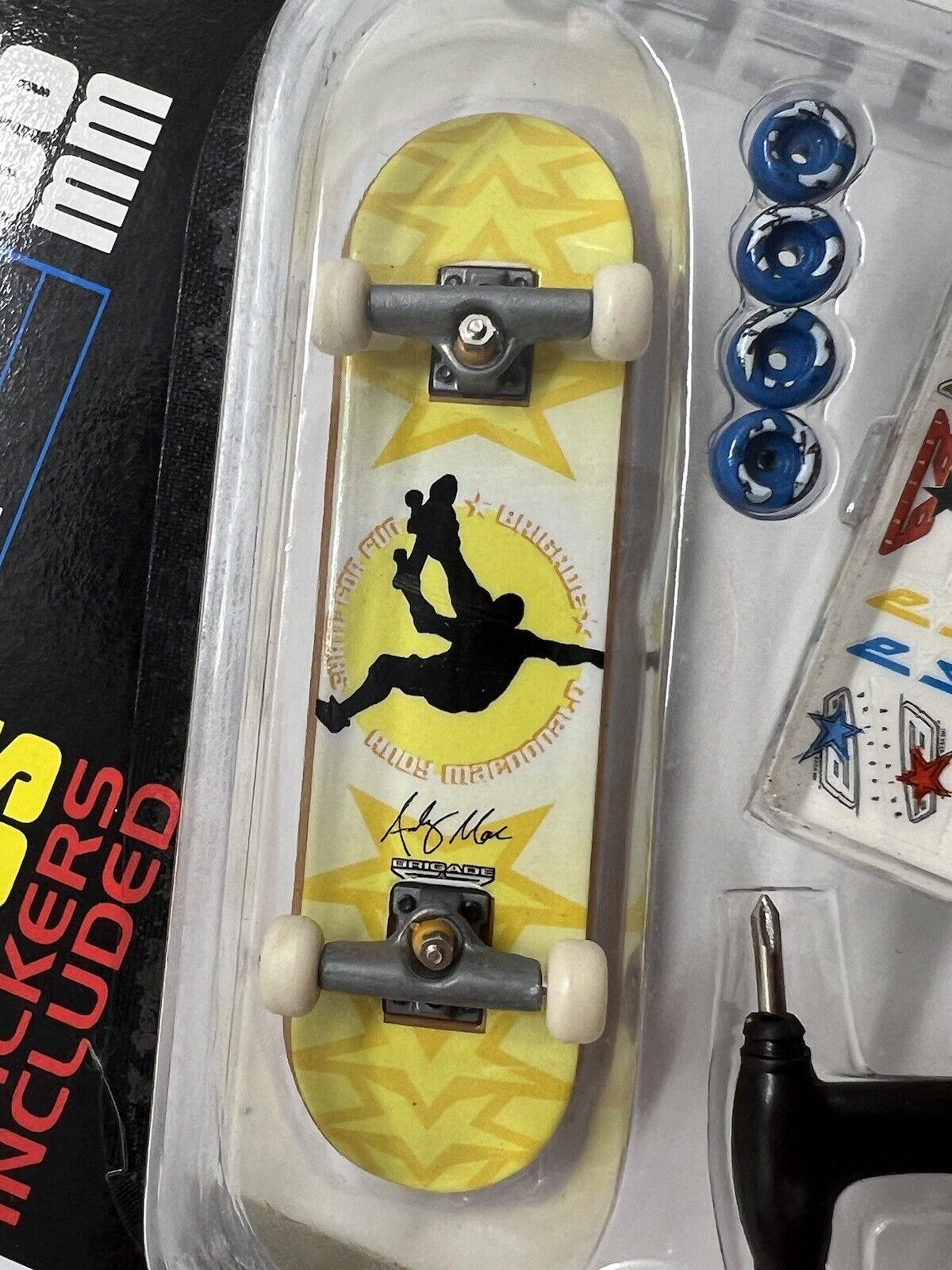 VTG 2001 X-Concepts Tech Deck Fingerboard 96mm BRIGADE GVIII NEW RARE #8046