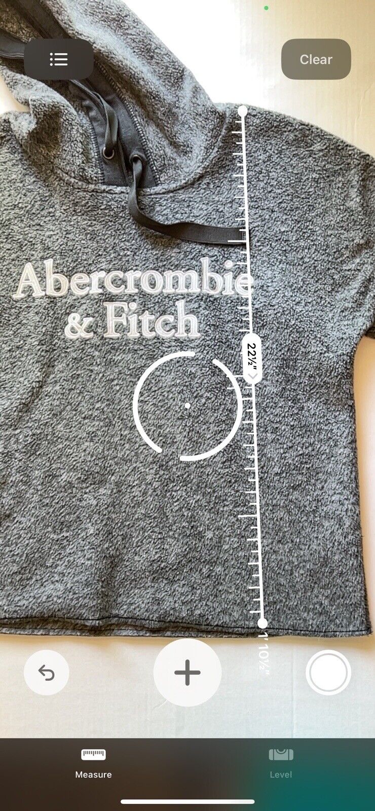 Abercrombie & Fitch Sweater Womens Small Gray Fleece Hoodie Pullover Sweatshirt