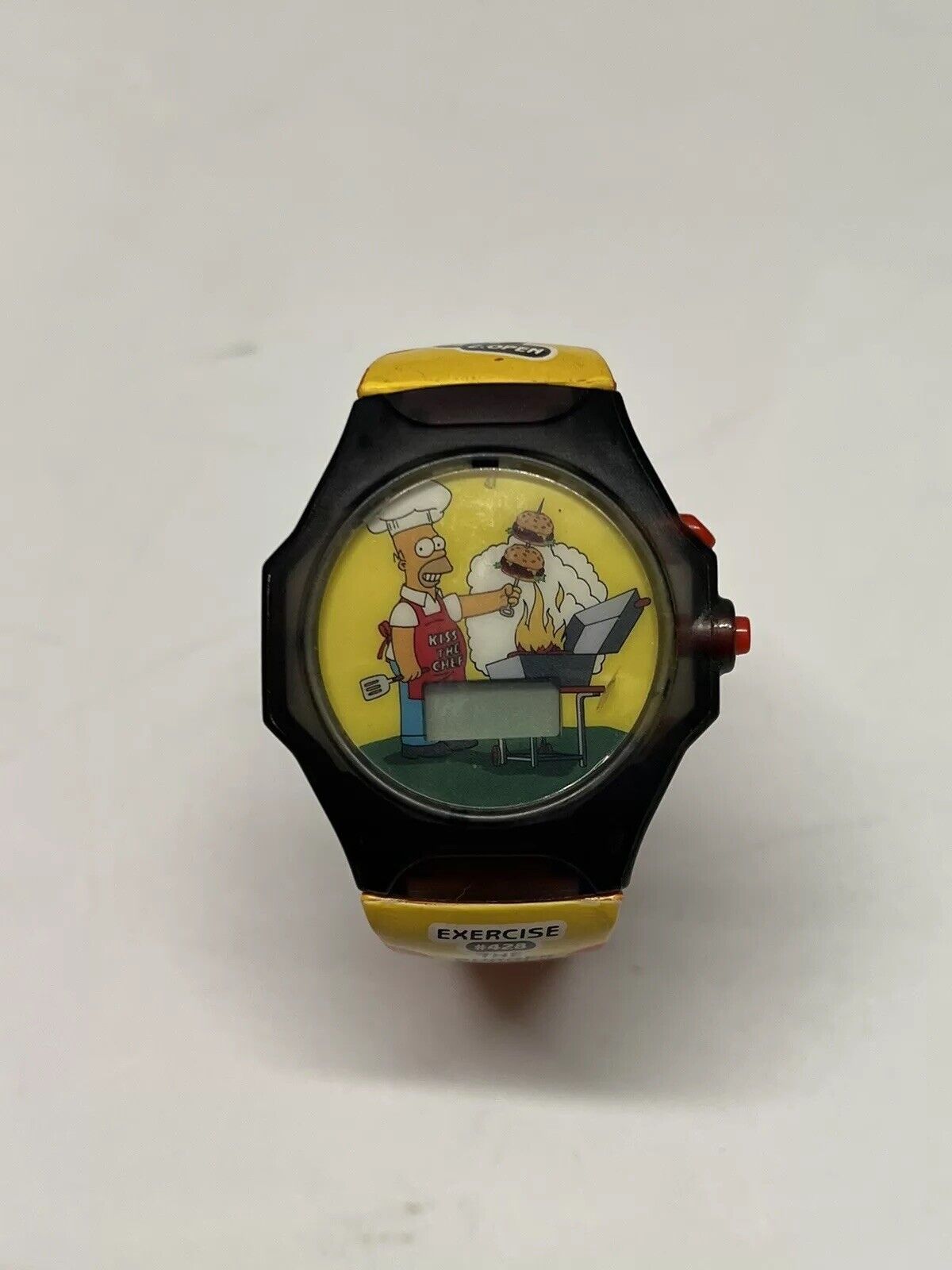 2002 Burger King The Simpsons HOMER Electronic Talking Watch "Mmm...Burger"