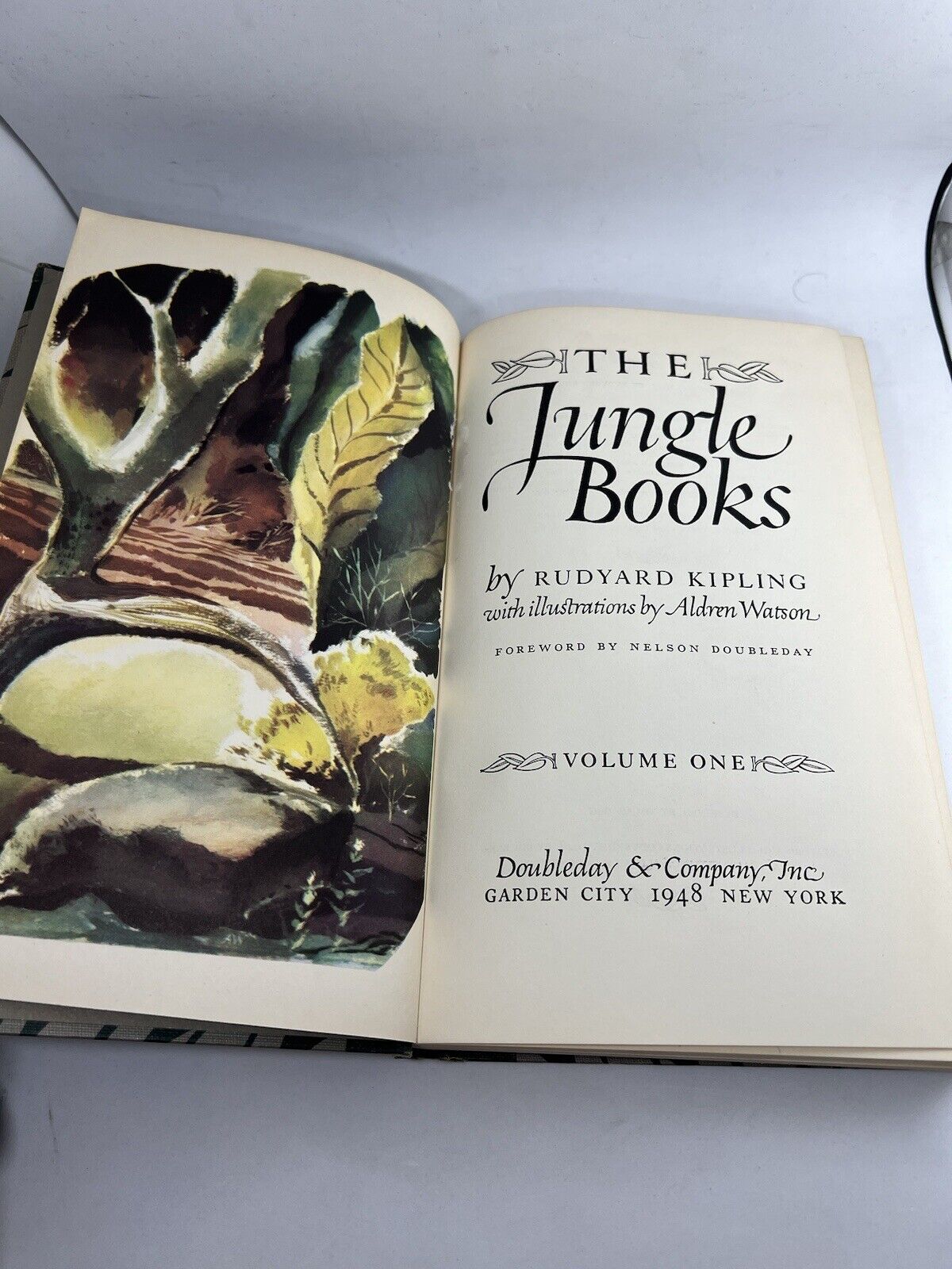 THE JUNGLE BOOK vol 1 by Rudyard Kipling * 1948 Doubleday - Hardback