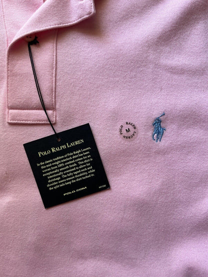 “IM WITH STUPID” Polo Ralph Lauren Polo Custom Embroidered Pink Mens Medium NWT