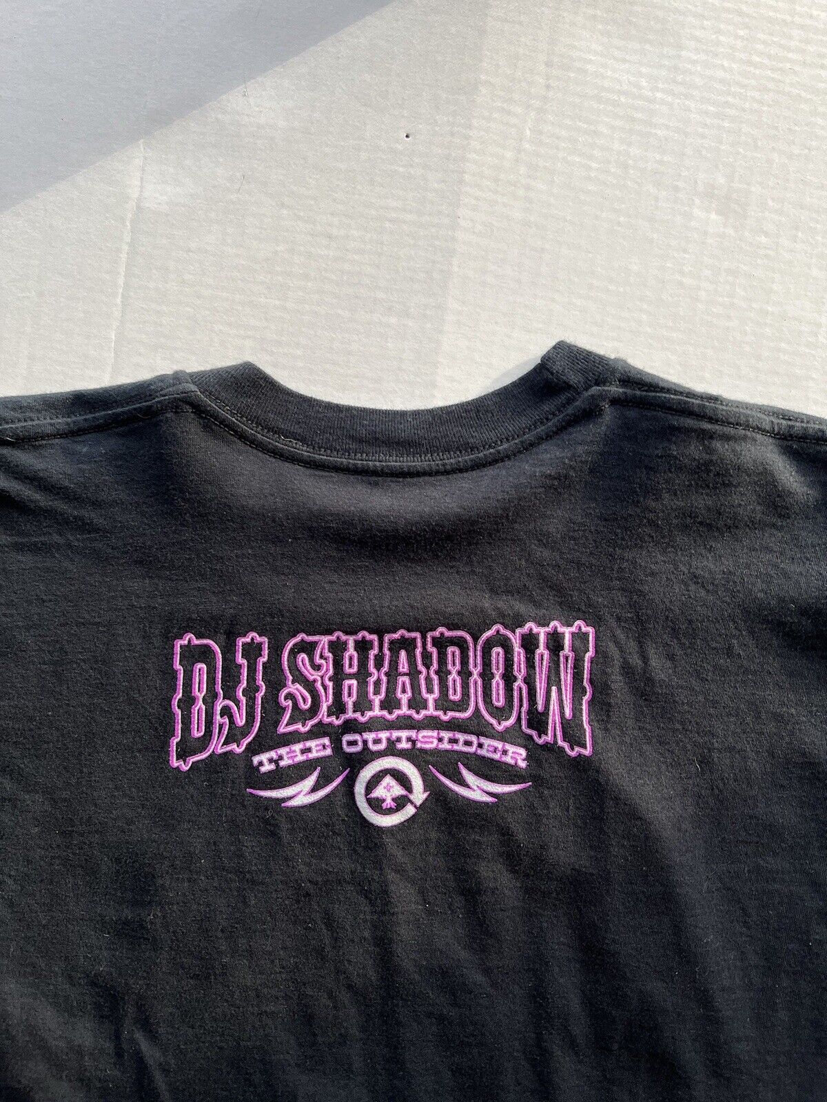 2008 DJ Shadow X LRG. The Outsiders. RARE. HTF. Mens Black Tshirt. Limited.