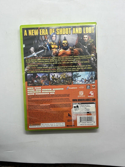 Borderlands 2 (Microsoft Xbox 360, 2012) Splitscreen Couch Co-op Multiplayer