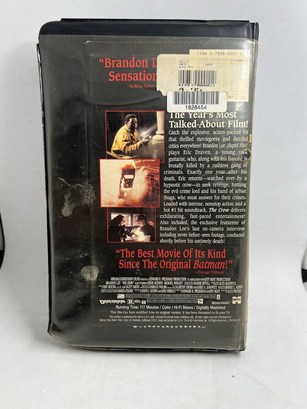 The Crow | Clamshell | VHS CFP Video 1993 1994 Brandon Lee Tested Original Film