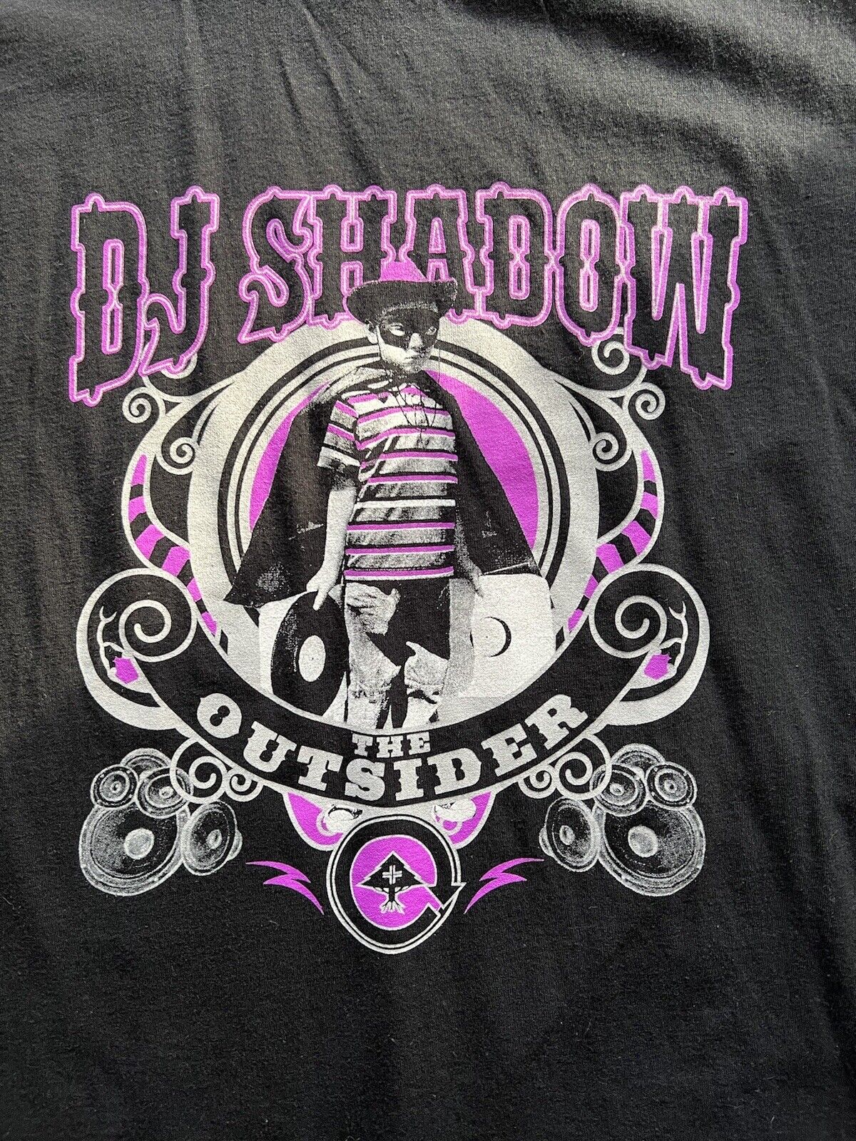 2008 DJ Shadow X LRG. The Outsiders. RARE. HTF. Mens Black Tshirt. Limited.