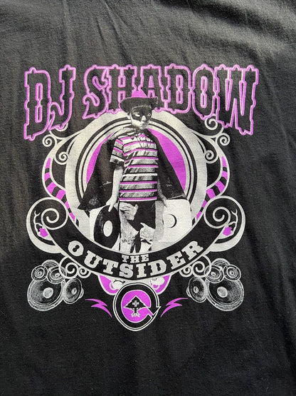 2008 DJ Shadow X LRG. The Outsiders. RARE. HTF. Mens Black Tshirt. Limited.