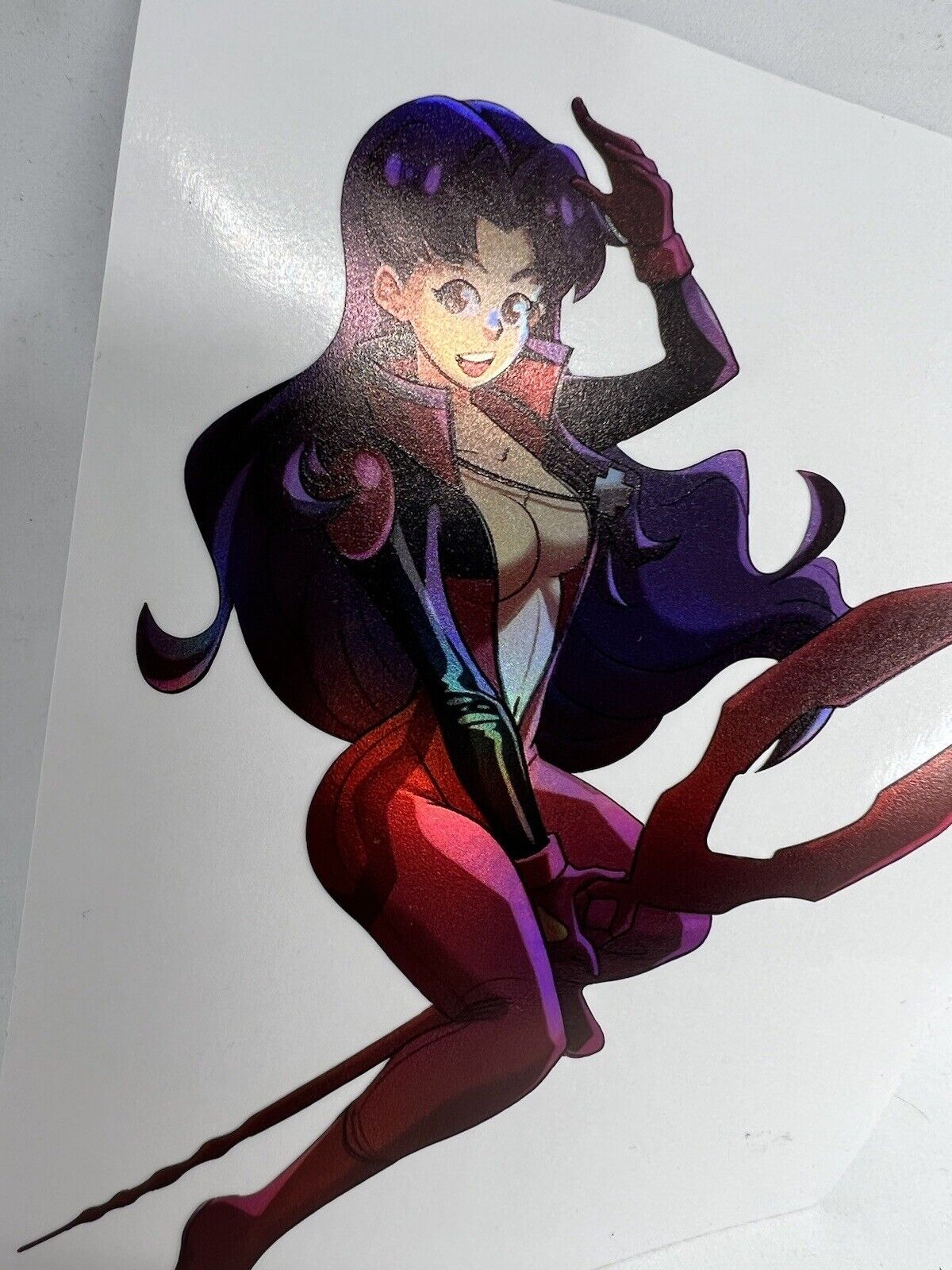 Misato Katsuragi Holograpic Sticker Original Neon Genesis Evangelion Waifu. 5x4