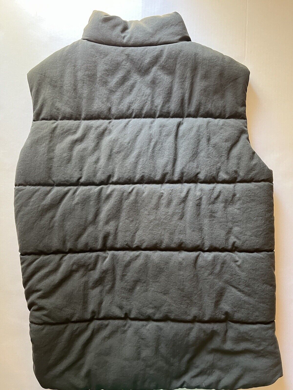 Mens Jack Wolfskin Down Gilet Vest Quilted Forest Green Large Thick Pockets