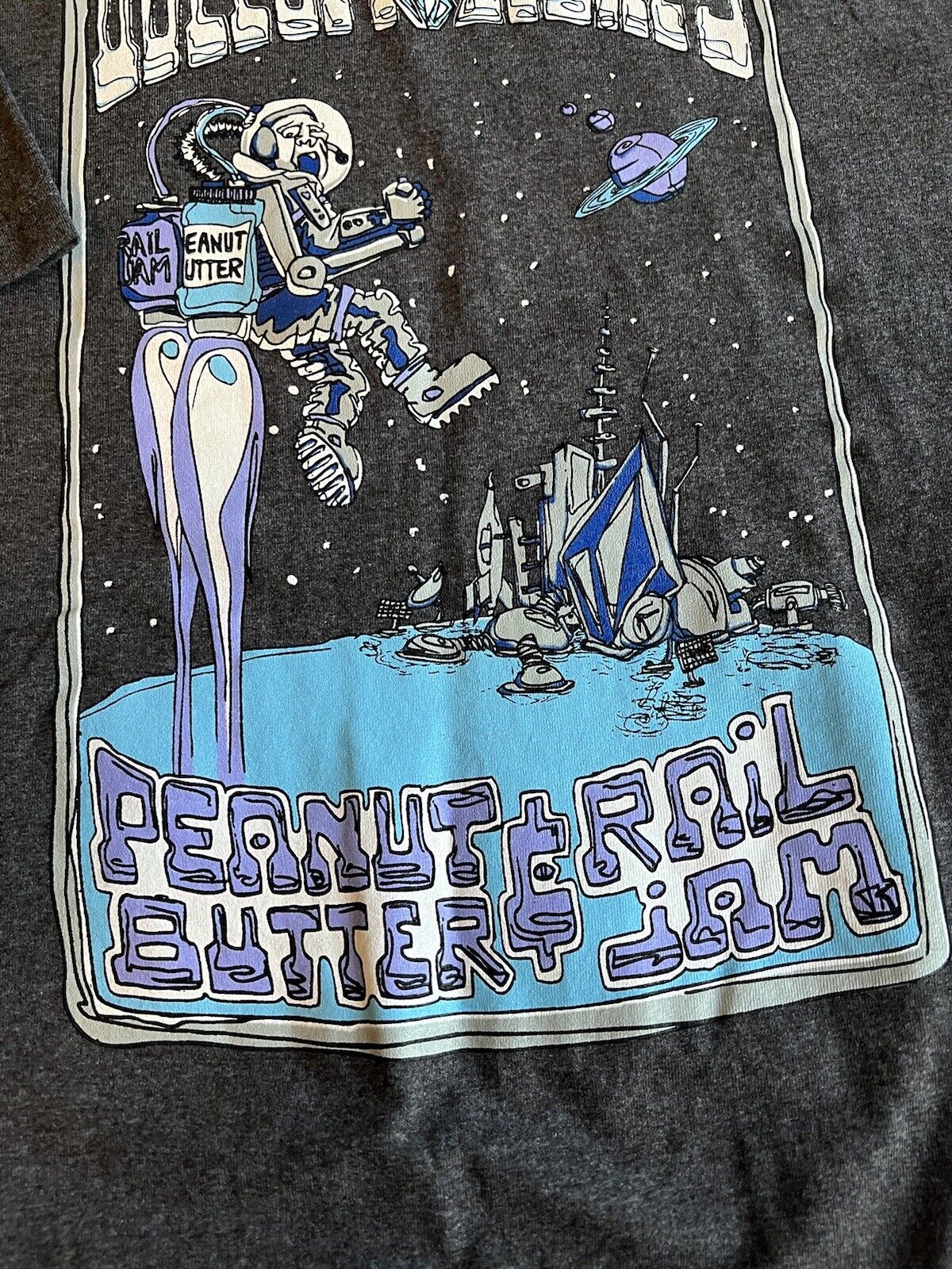 Volcom Stone’s Peanut Butter Rail Jam Men's T-shirt L 2011 Snowboard Ski Redbull