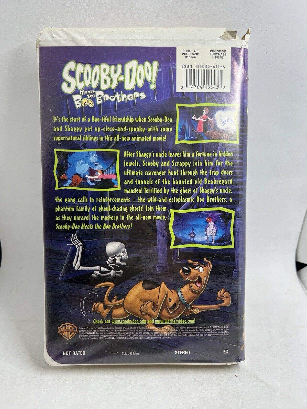 Scooby-Doo | Meets the Boo Brothers VHS Tape 2000 Warner Family Tested Classic