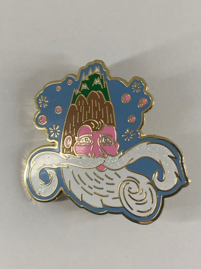 Nature Wizard Glittery Mystical Large Hard Enamel Pin