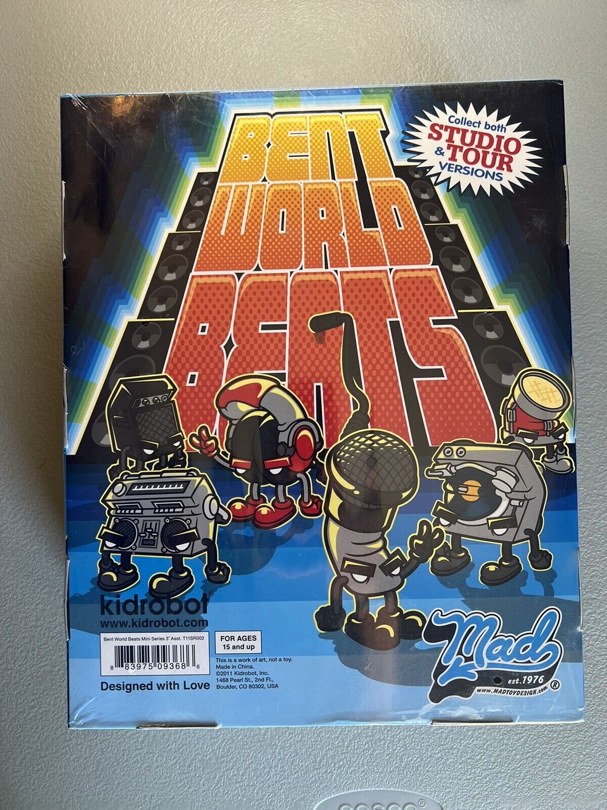 SEALED Kidrobot x MAD Bent World Beats Complete Set Studio Tour Figures HipHop