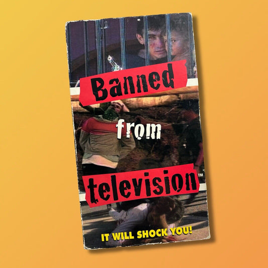 BANNED FROM TELEVISION TV SUPER RARE VHS TAPE 1998 (This Will Shock You!)