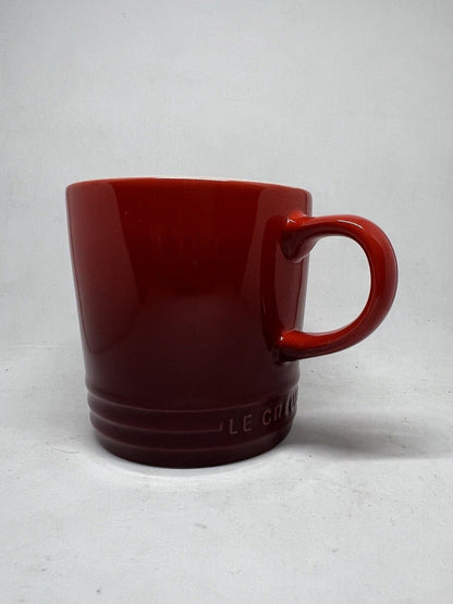 New Le Creuset Mug Cup 12oz second Choix Red Cerise Cherry Stoneware Ombre