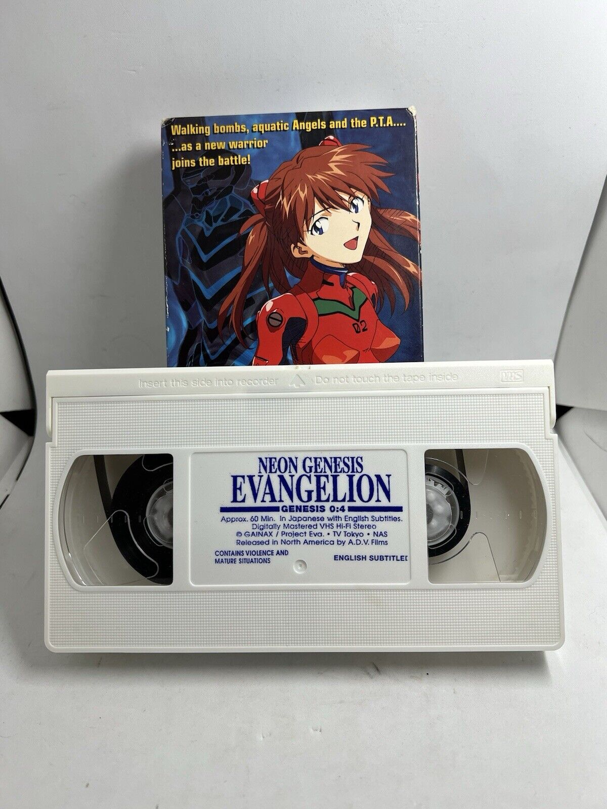 Neon Genesis Evangelion 0:4 (VHS 1996, Japanese, English Subbed) Anime ADV Films