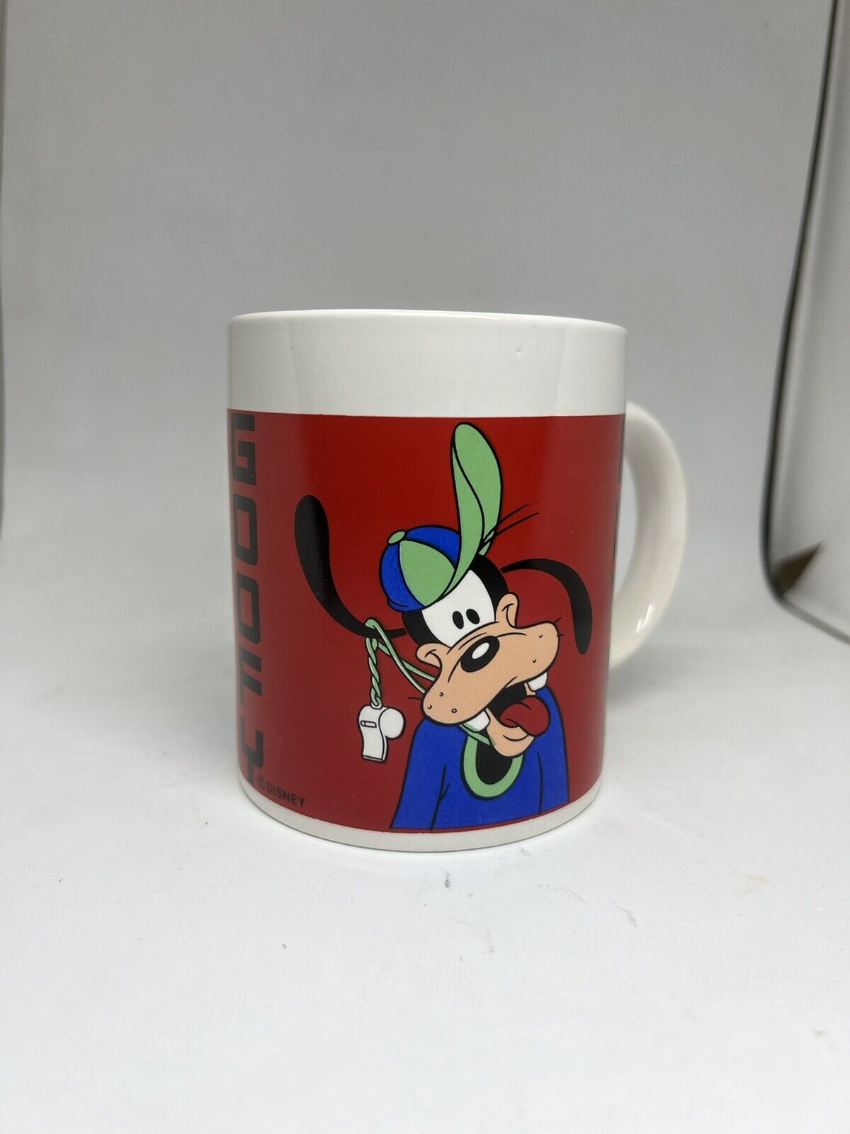 Disney Goofy Coffee Cup NEW / Mug Coach Can't Find His Whistle. Vintage D