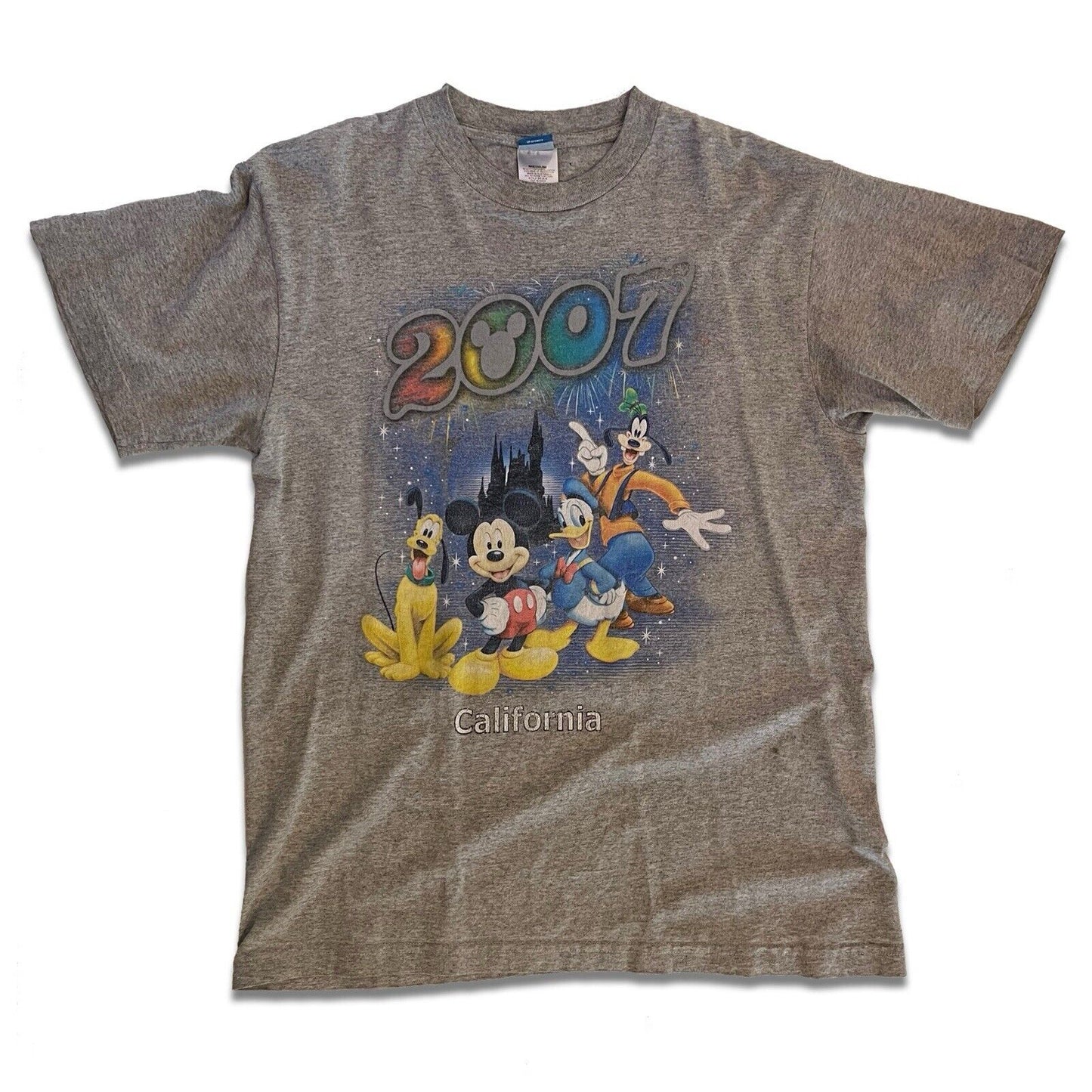 2007 Disney California Adventure Disneyland Shirt Size Medium Mens 