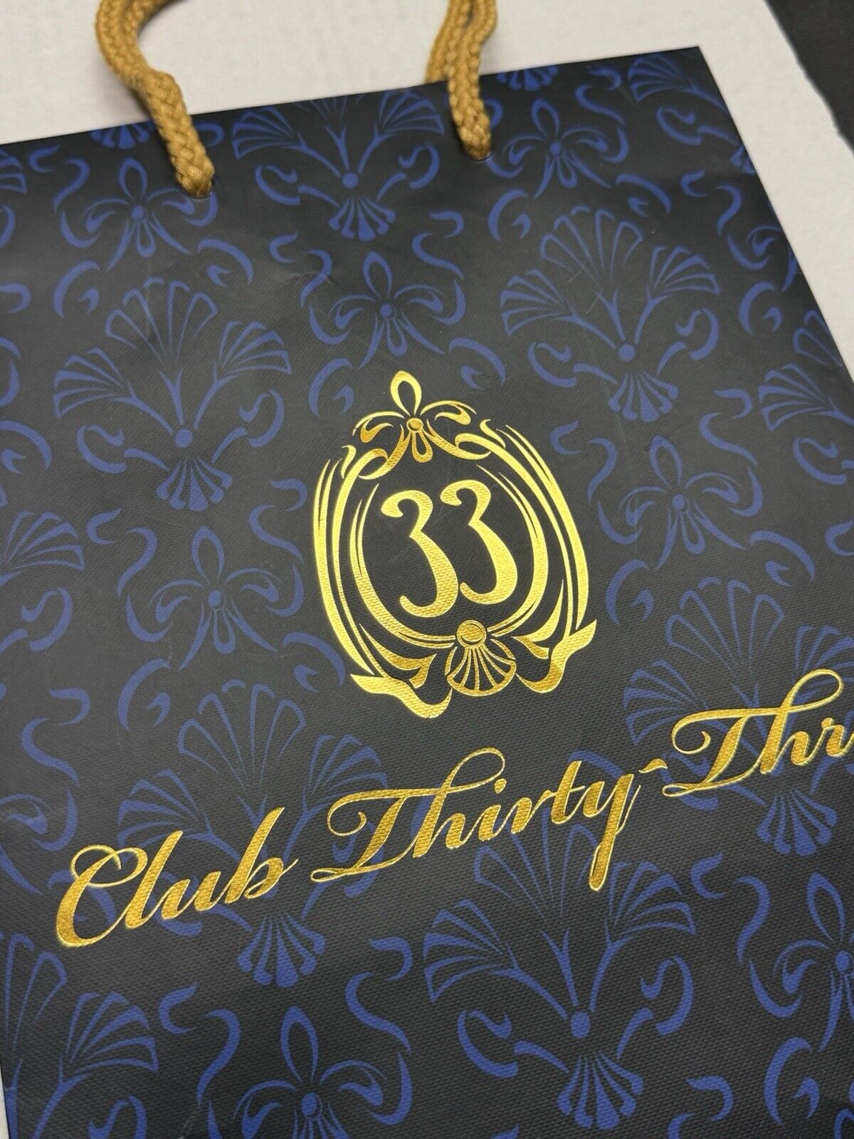 Club 33 Gift Bag, Small Club 33 Disney Souvenir Gift Bag, Disneyland Collectible