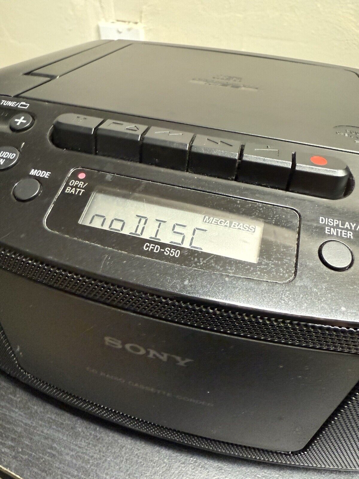 Sony CFD-S50 Personal Audio System With CD/Cassette Player & AM/FM Radio Tested