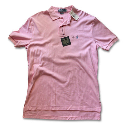 “IM WITH STUPID” Polo Ralph Lauren Polo Custom Embroidered Pink Mens Medium NWT