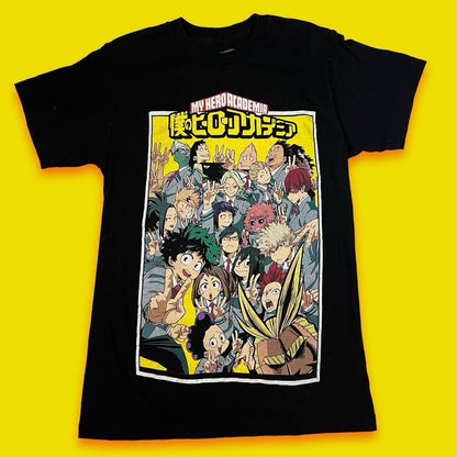 My Hero Academia Anime Characters Small Black Short Sleeve T-Shirt  Funimation