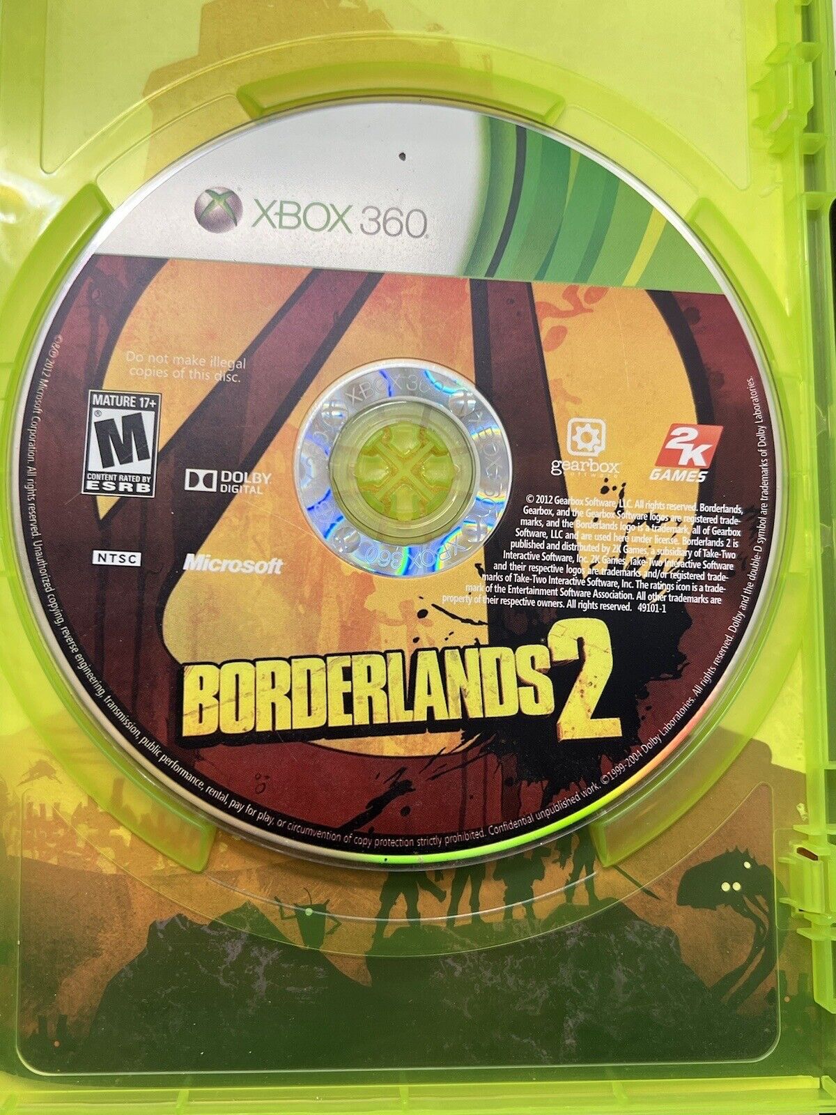 Borderlands 2 (Microsoft Xbox 360, 2012) Splitscreen Couch Co-op Multiplayer