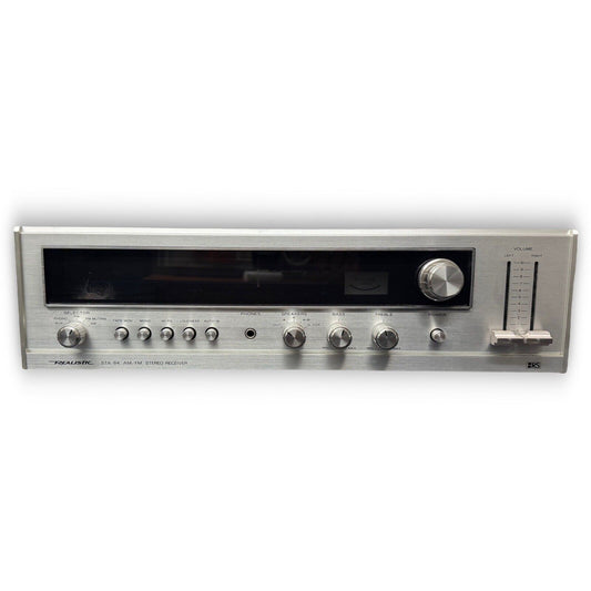 VINTAGE  REALISTIC STA-84 STEREO RECEIVER TESTED Turns On Beautiful Sound System