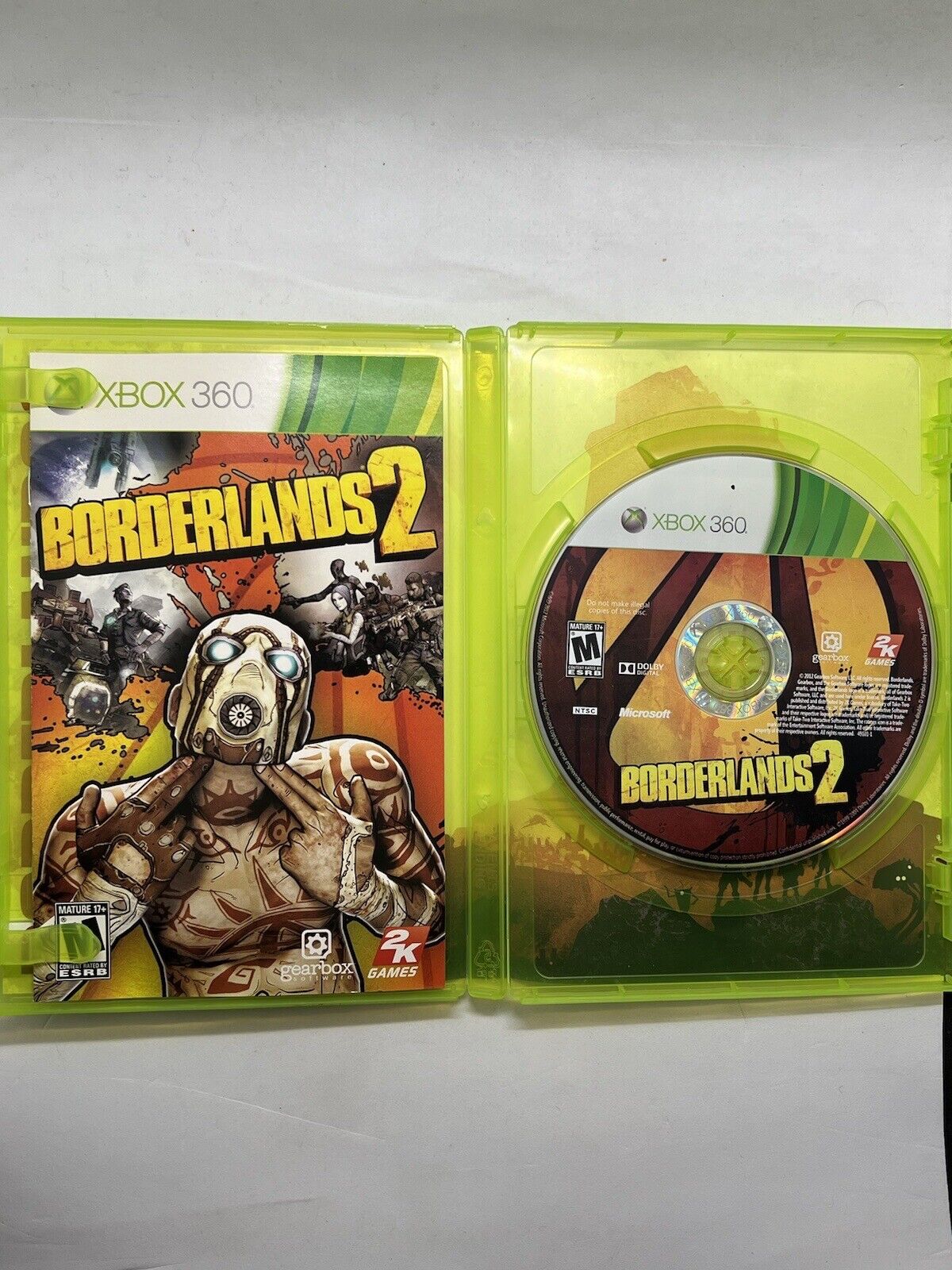 Borderlands 2 (Microsoft Xbox 360, 2012) Splitscreen Couch Co-op Multiplayer