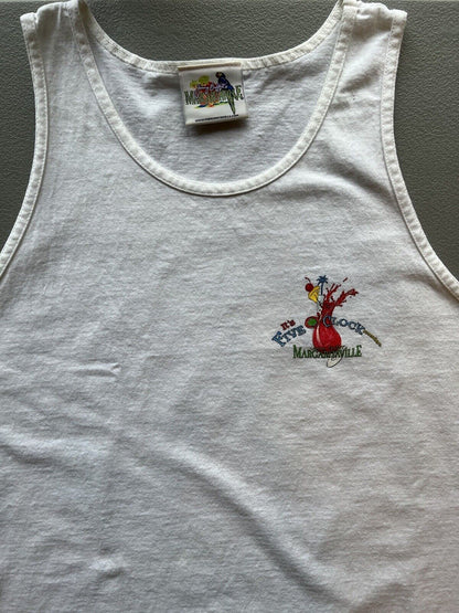 “It’s 5 O’ Clock Somewhere” Margaritaville Mens Orlando Large Tank Top Buffet FL