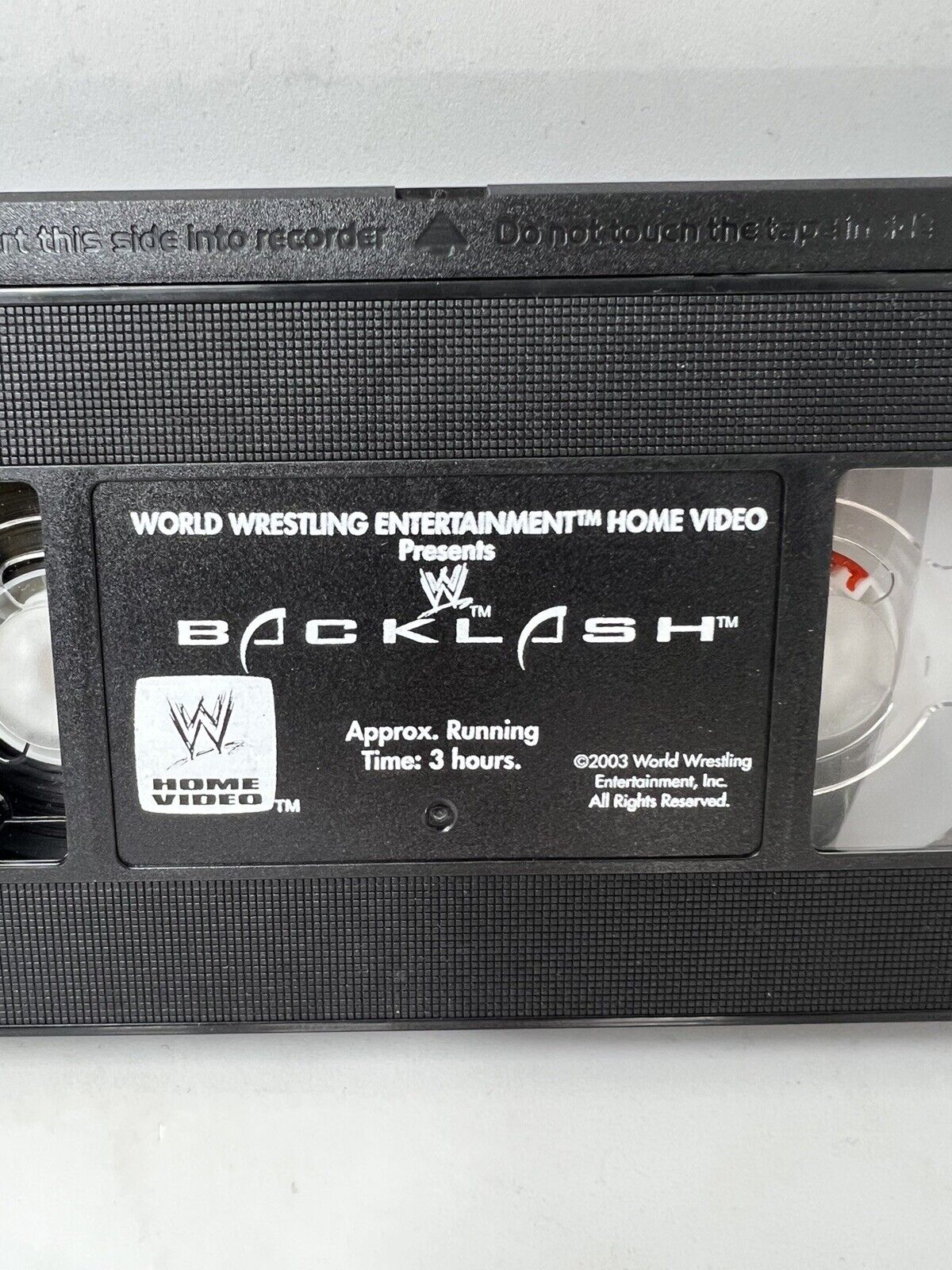 WWE - Backlash 2003 (VHS, 2003) Wrestling The Rock vs Goldberg WWF Trish Stratus